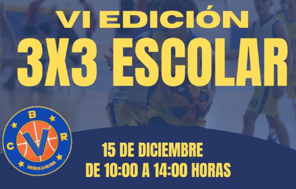 Rincón de la Victoria acogerá el VI Torneo 3×3 escolar de baloncesto