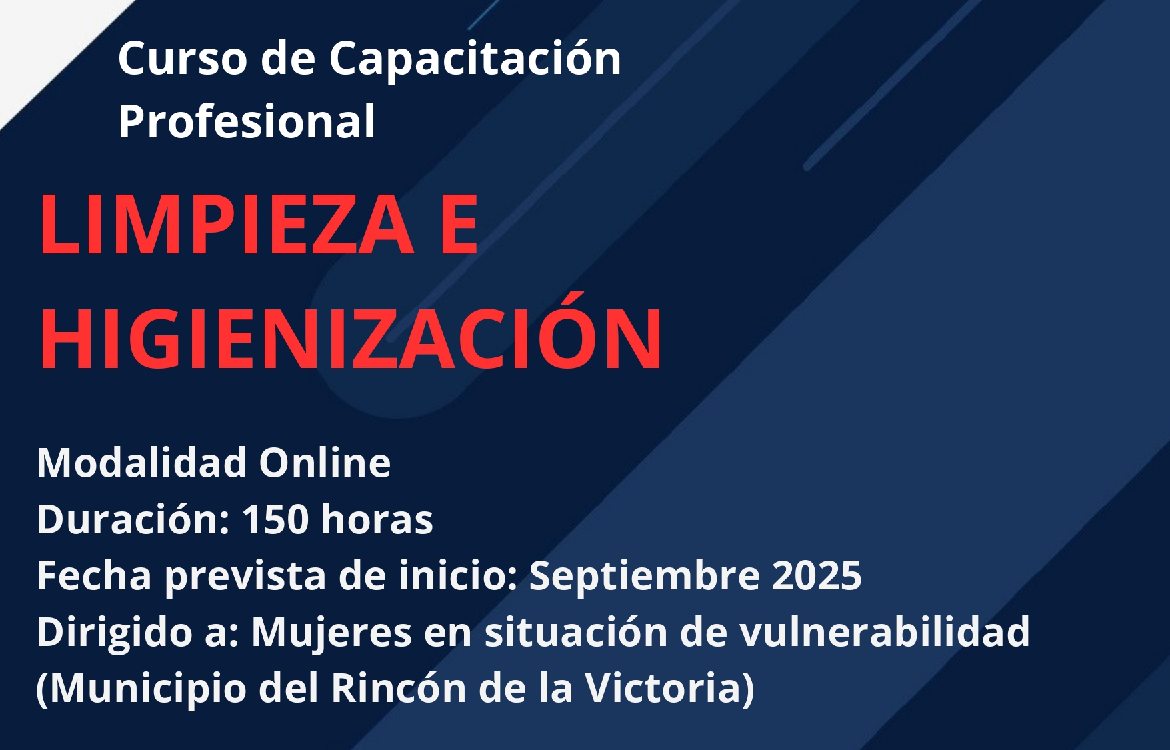 Bienestar Social impulsa un nuevo curso de `Limpieza e Higienización´ dirigido a mujeres desempleadas del municipio