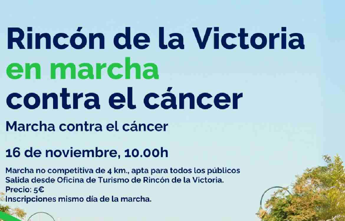 Rincón de la Victoria celebra una nueva edición de la Marcha Contra el Cáncer con la participación de unas 200 personas